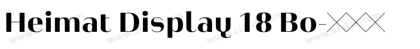 Heimat Display 18 Bo字体转换